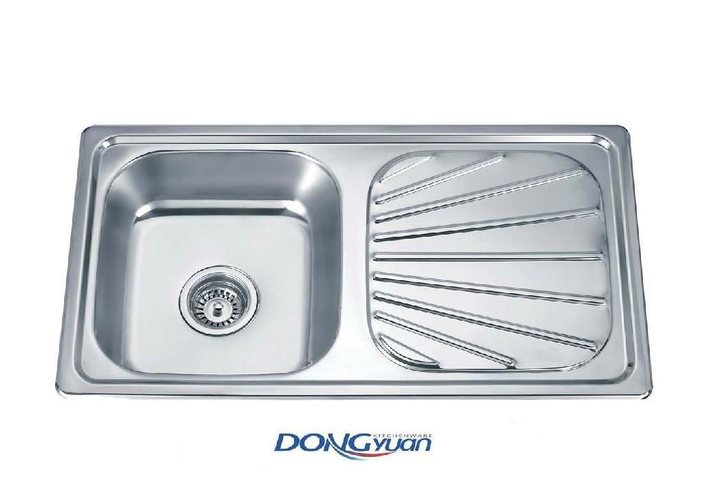 Guangdong Dongyuan Kitchenware Single Bowl Single Drain Sink