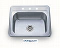 Guangdong Dongyuan Kitchenware Topmount Single Bowl Stainless Steel Kitchen Sink 1