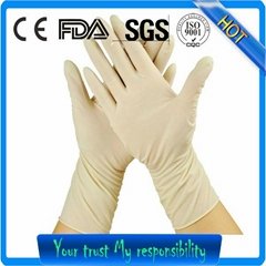 steriled latex surgical gloves