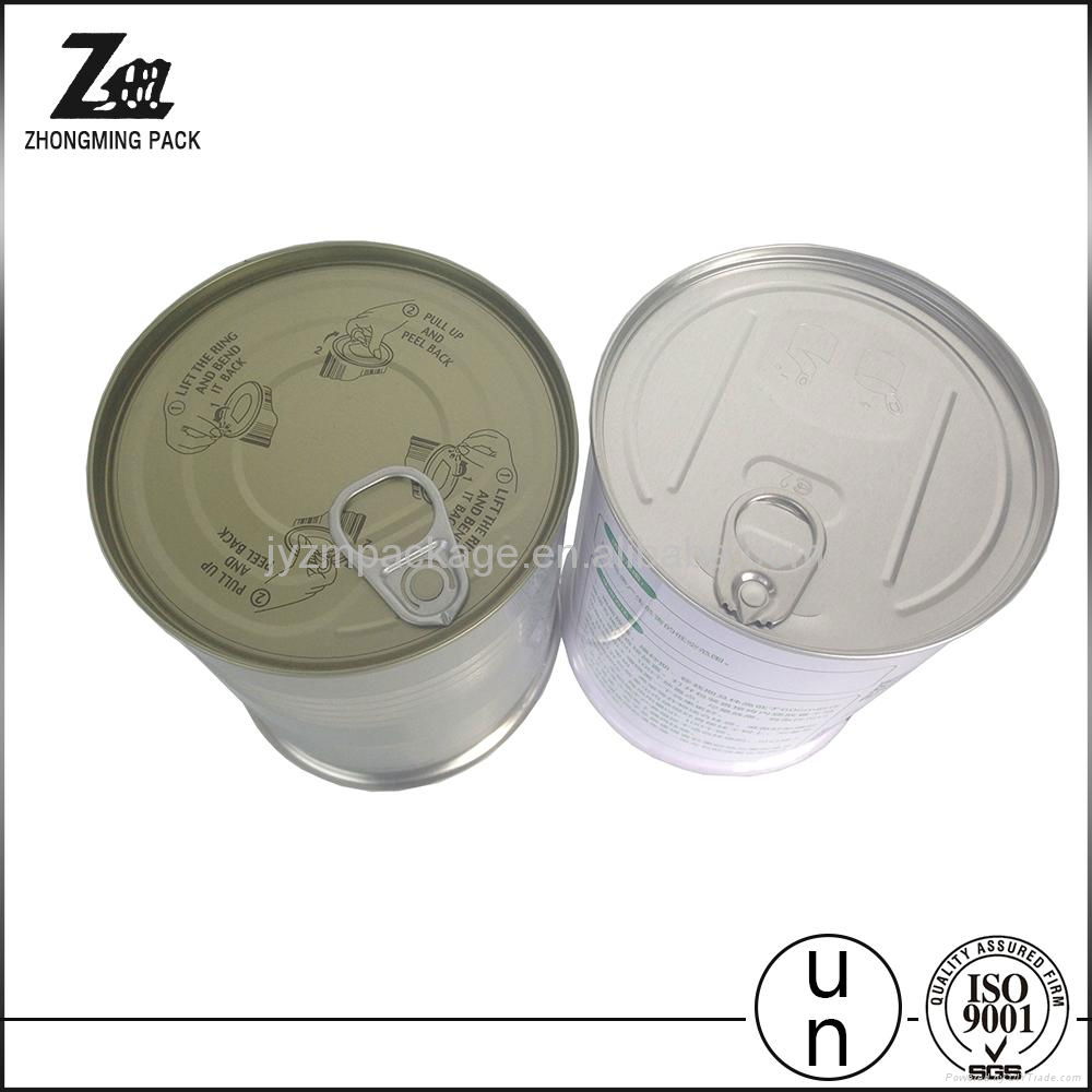 easy open lid tin can for food or oil or fish food grade tinplate 2