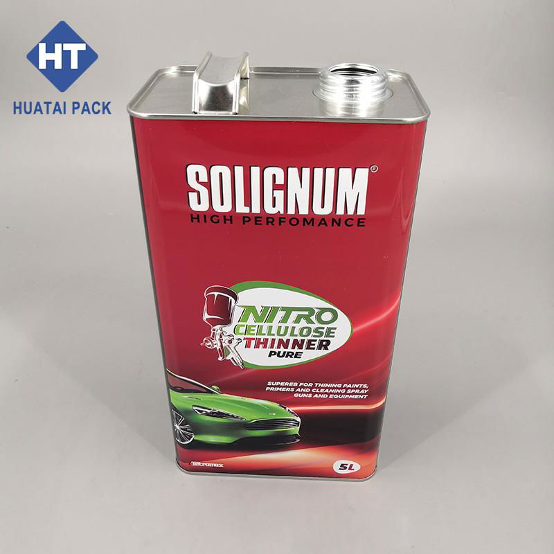 1L 4L 5L square rectangular tinplate cans box for chemical 2