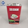 1L 4L 5L square rectangular tinplate cans box for chemical 2