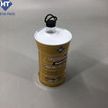 1L lubricanting oil tin can engine oil tin bottle with plastic closures 4