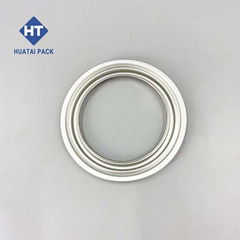 Quart metal paint can lid ring end