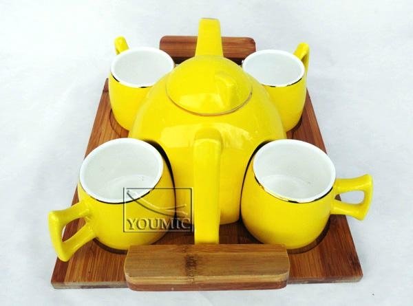 2013最新款茶具 中秋节送礼高档茶具 骨瓷茶具 6件套装 3