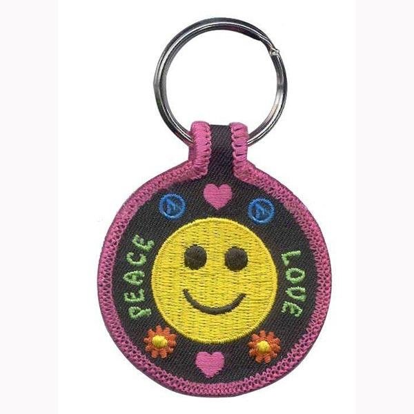 embroidery keychain, novelty keychain, keyring, key holder 3