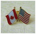 Crossing pin, metal pin, friendship pin, country flag pin 1