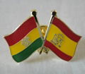 Crossing pin, metal pin, friendship pin, country flag pin 2