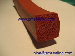 sponge silicone extrusion profile