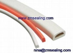 solid rubber silicone profile