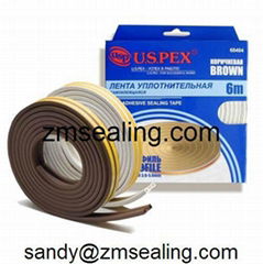 Rubber door and window weatherstrip