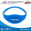 13.56mhz rfid silicone wristband