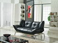 America Style Black Leather Sofa Bed Wholesale