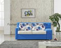 Blue Fabric Sleeper Sofa Bed With Drawer 4