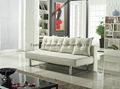 Fashion Design Beige Linen Fabric Sofa Bed  1