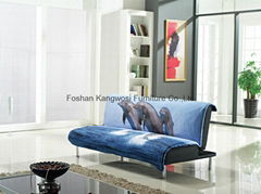 Blue Fabric Auto Lift-up Mechanism Cheap Sofa Bed 