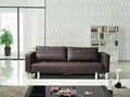 Brown Leather Hign End Electric Sofa Bed  3