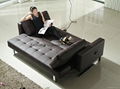 Brown Leather Hign End Electric Sofa Bed  5