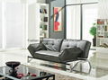 Stainless Steel Legs Black multi-purpose sofa bed For Home Used  1