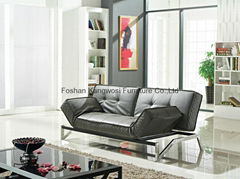 Stainless Steel Legs Black multi-purpose sofa bed For Home Used 