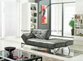 Stainless Steel Legs Black multi-purpose sofa bed For Home Used  3