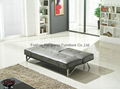 Stainless Steel Legs Black multi-purpose sofa bed For Home Used  5