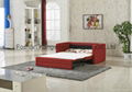 Adjustable Metal Sofa Bed With Orange