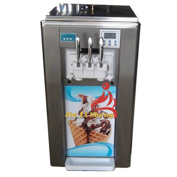 3 Flavor Commercial Soft Ice Cream Machine with Syrup function