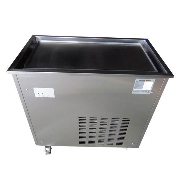 Single Rectangle Pan Commercial Fried Ice Cream Machine Price