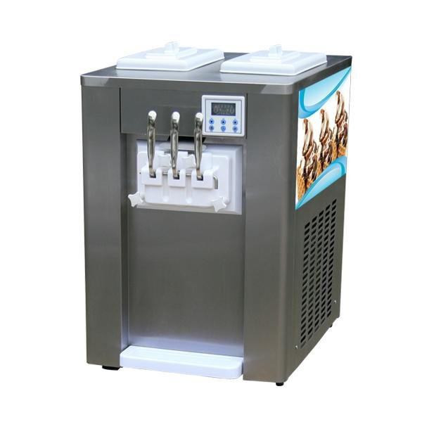 Hopper with cooling Commercial Table Top Soft Serve Ice Cream Machine