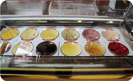 Commercial Use Italian Ice Cream Freezer Display For Gelato