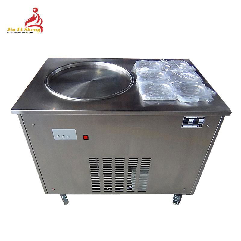 Manual Fried/Roll Fried Ice Cream Machine with Embraco Compressor