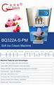 3 Flavor Commercial Counter Top Soft Serve Ice Cream Machine With Air Pump