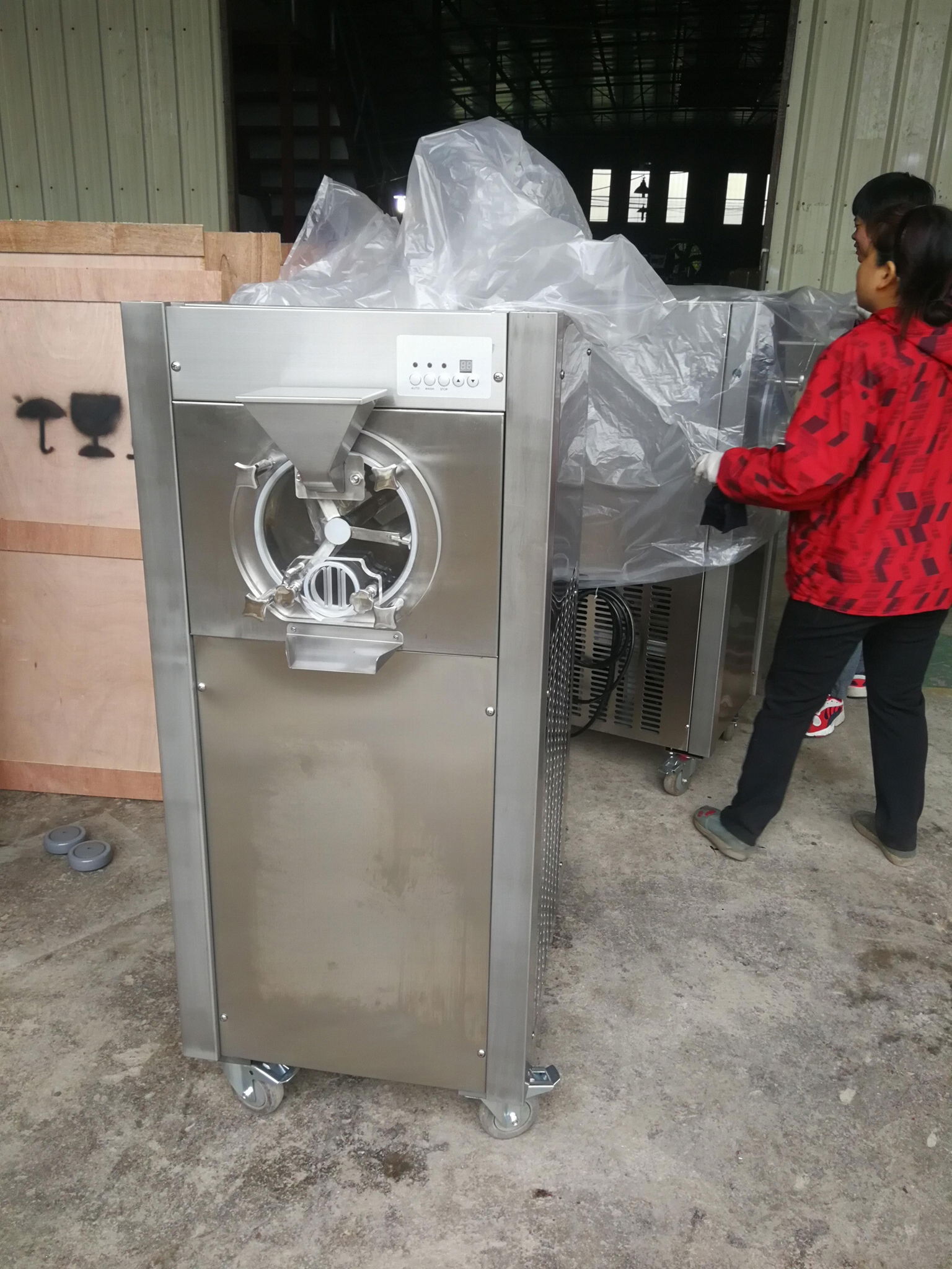 Hourly 50 Liters Commercial Hard Ice Cream Machine