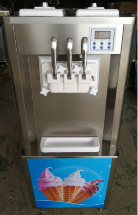 Hopper With Cooling Commercial Softy Ice Cream Making Machine