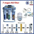 Guangzhou 7 stage reverse osmosis system 100gpd with 3.2G tank 1