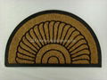 Coco Fiber Half Round In-Laid Doormat