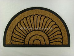 Coco Fiber Half Round In-Laid Doormat