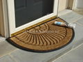 Coco Fiber Half Round In-Laid Doormat 3