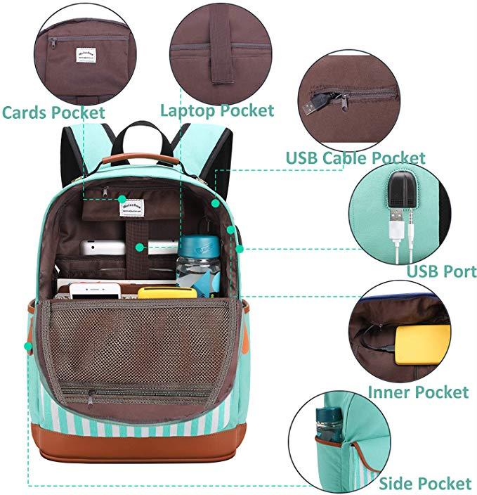 unisex school bag backpack laptap computer bag  2