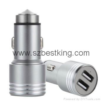 Quick Charge QC2.0 Portable Travel Dual USB Car Charger 3