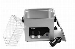 Stainless steel ultrasonic cleaner bath for glasses and tool cleaning