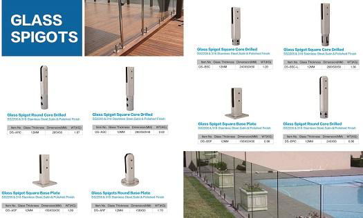 frameless pool fencing glass clamps 4