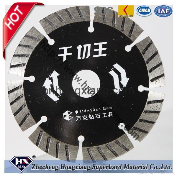 114diamond saw blade for stone and ceramic/ turbo segment type 4