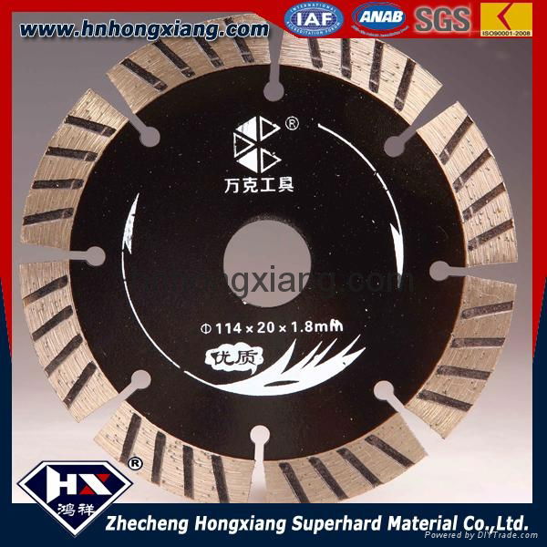 114diamond saw blade for stone and ceramic/ turbo segment type 3