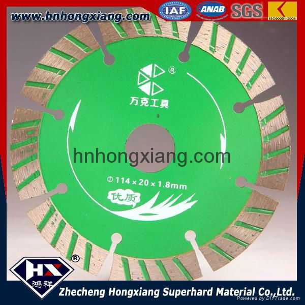 114diamond saw blade for stone and ceramic/ turbo segment type 5