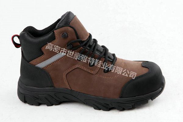 PU injection outsole Cheap men industrial work safety shoes 3