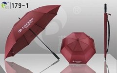 Double layers windproof Big Golf Umbrella 179-1