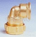 Brass pipe fitting male