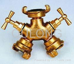 Brass quick fitting  Tee female for pipe  